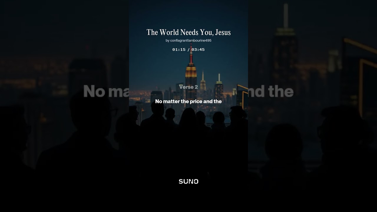 The World Needs You, Jesus
