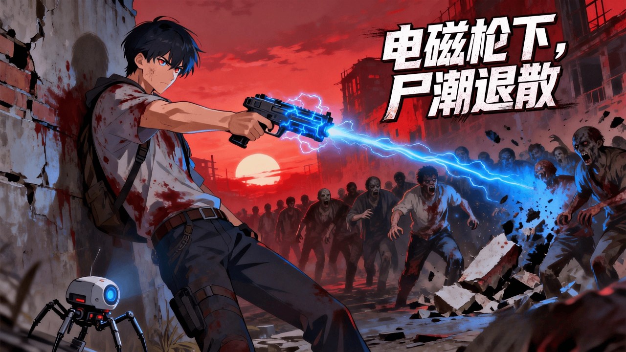 《電磁槍下，屍潮退散》📢新番上線丨與特種兵兄弟並肩對抗屍潮，他以爲掌握了末日法則。殊不知，系統背後的平衡者早已將他視爲獵物。#逆襲 #開掛 #漫劇