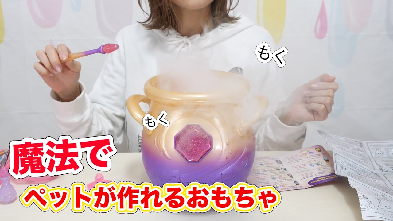 煙が大量…ちょっと危ない魔法でペットを作るサプライズトイがすごかった！海外おもちゃMagic Mixies【 こうじょうちょー  】