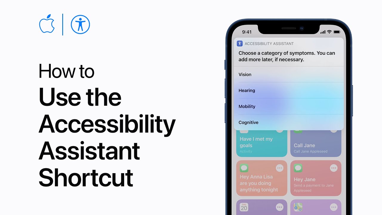 How to use the Accessibility Assistant shortcut on iPhone, iPad, and iPod touch &mdash; Apple Support