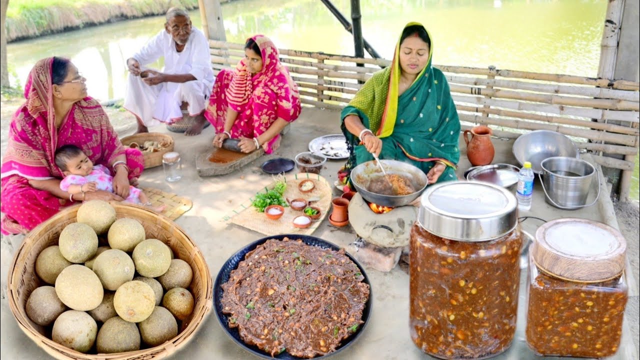 আজ পাকা বেলের আচার আর বেল মাখা বানালাম,ভিডিওটা দেখলেই আপনার জিভে জল চলে আসবে ||pickle recipe by popi
