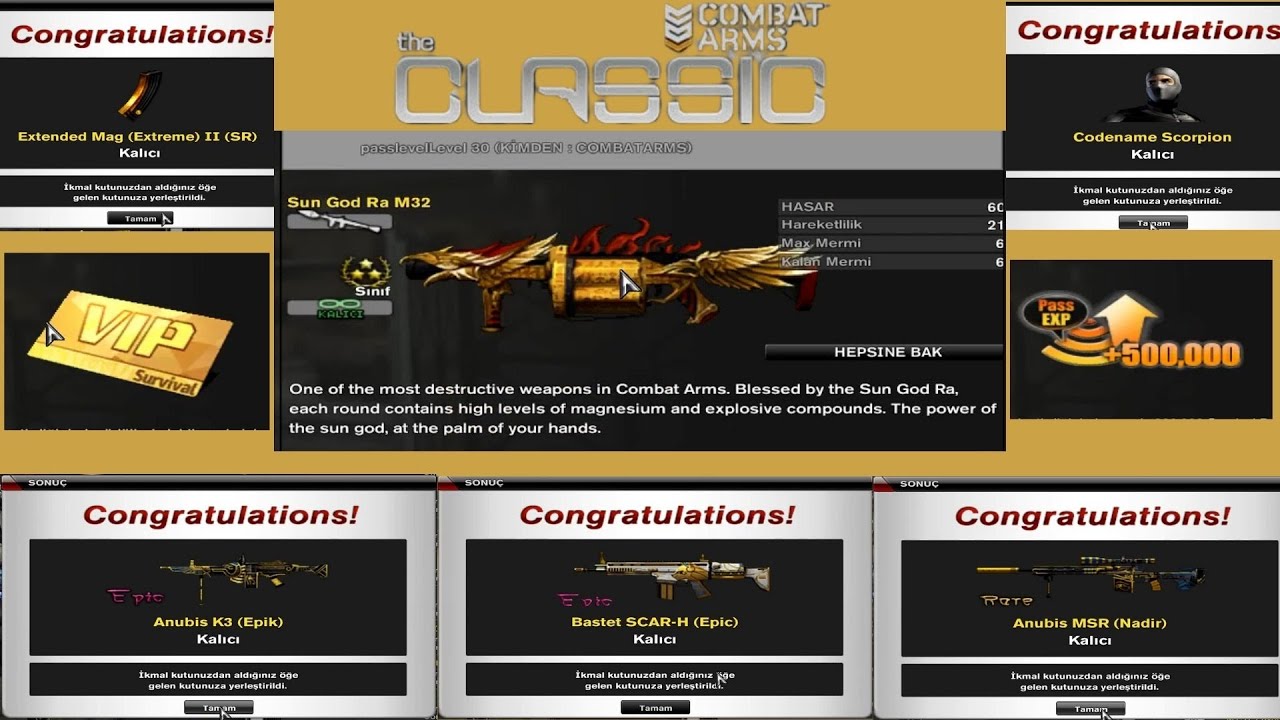 Combat Arms - Yeni Sezon Survival Pass Geldi ( VIP FULLEDİM ) - 2024