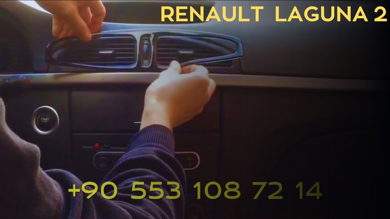 Renault Laguna 2 Konsol Piano Black kaplama nasıl yapılır?