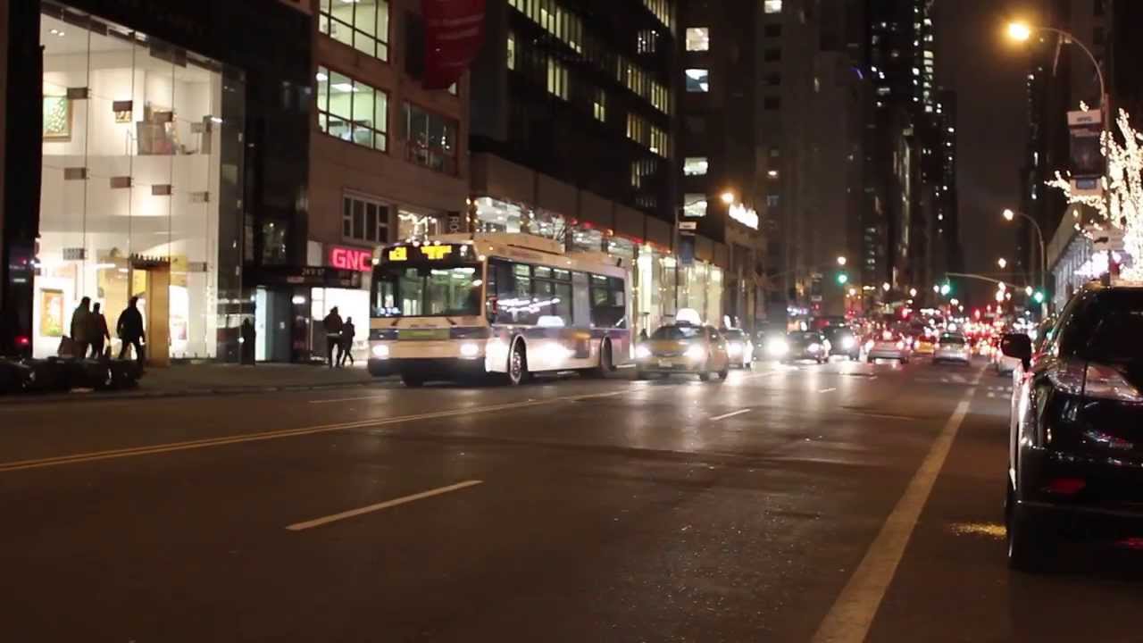 Time Lapse New York City - Manhattan 57st at Night