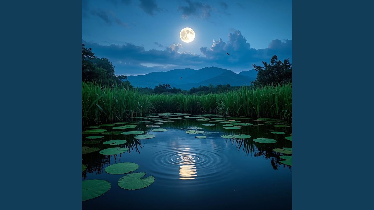 Moon&rsquo;s Reflection in the Lotus Pond