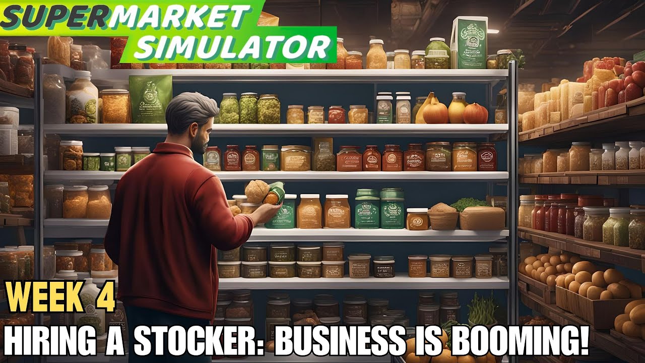 Stock Boy and Storage! | Supermarket Simulator Miniplay EP4 | 4K60 HDR