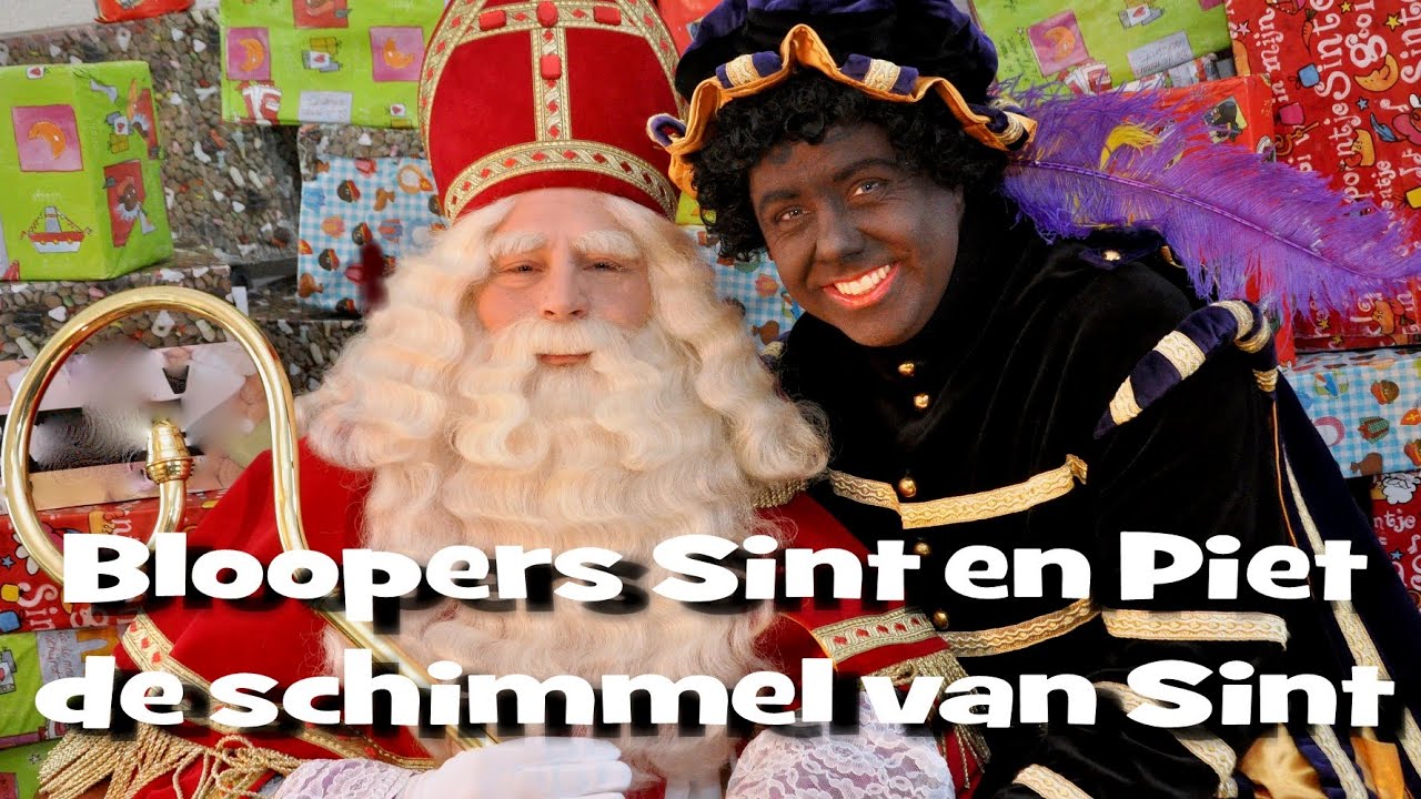 Sint en Piet bloopers -  de schimmel van Sint