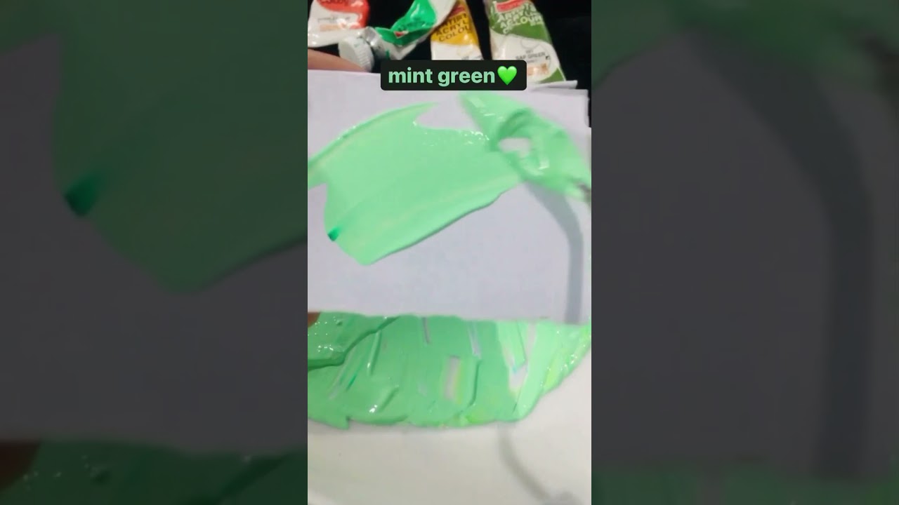 Mint Green color mixing💚