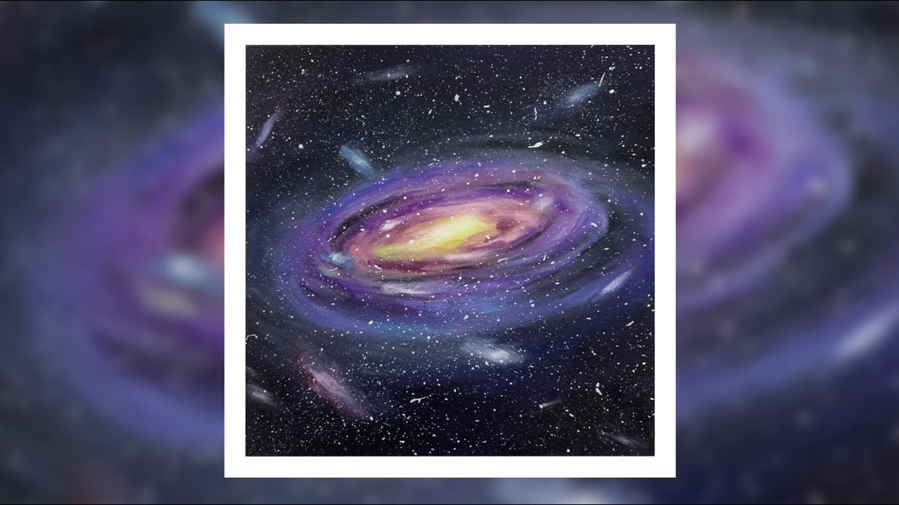 Oil Pastel Drawing｜nebula