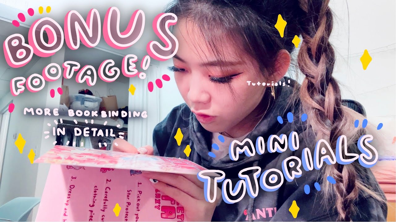 🎉 BONUS FOOTAGE! 🎉 TUTORIALS ON BOOKBINDING N OTHER FUN STUFF | Mini Vlog | Tiffany Weng