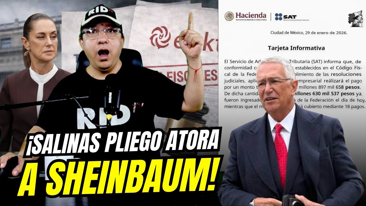 Le corta la lengua a los CHAIROS! Salinas PAGA al SAT y la 4T Ya NO podrá PEGARLE: ‘No debemos nada