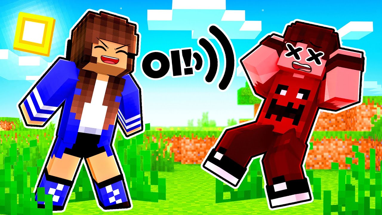 MINHA VOZ PODE DERROTAR TODOS no Minecraft ◂Miika▸
