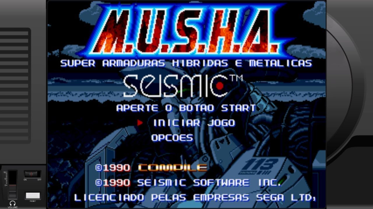 MUSHA - Metallic Uniframe Super Hybrid Armor (Mega Drive - Compile - 1990)