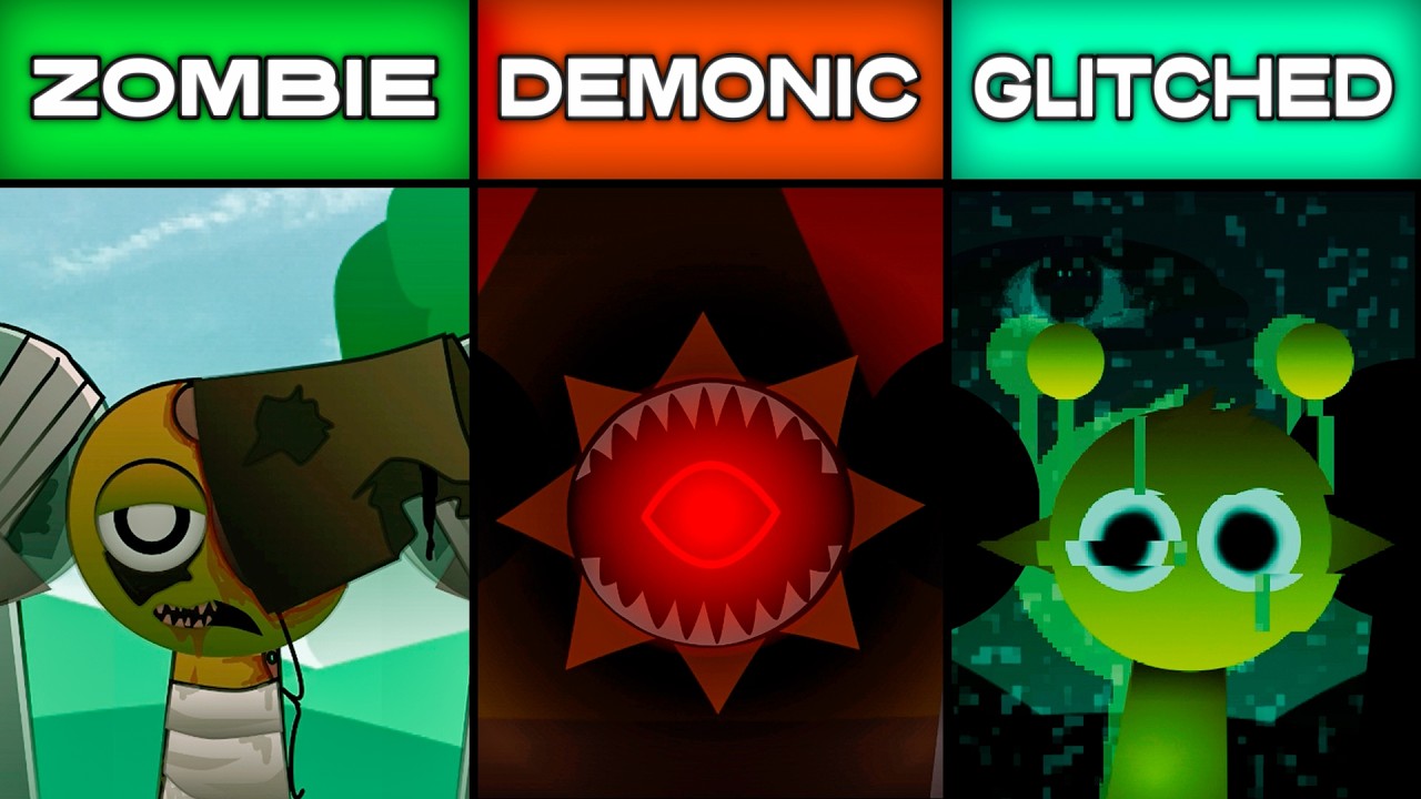 Incredibox Sprunki: Zombie vs Demonic vs Glitched