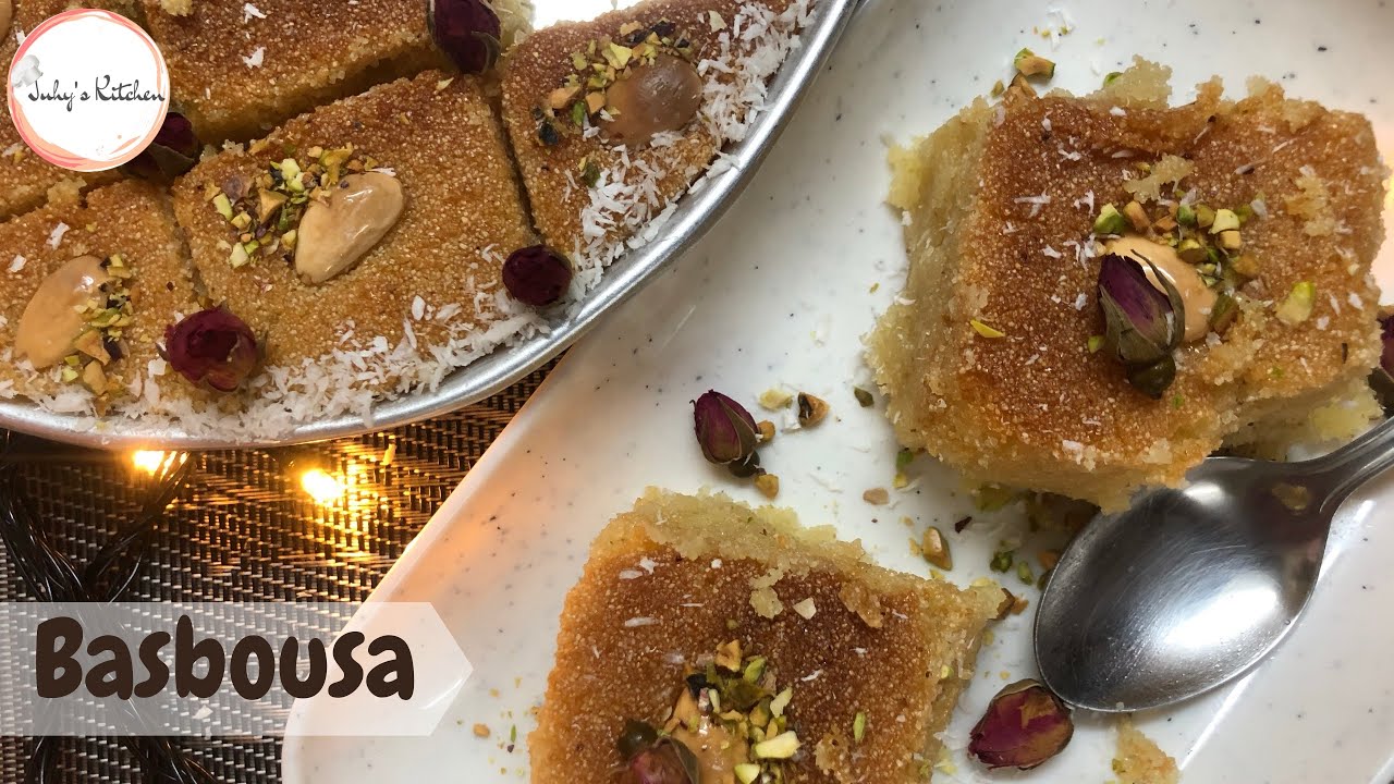 Басбуса | Как приготовить простую и вкусную басбусу | Кокосовый йогуртовый пирог с манной крупой ...