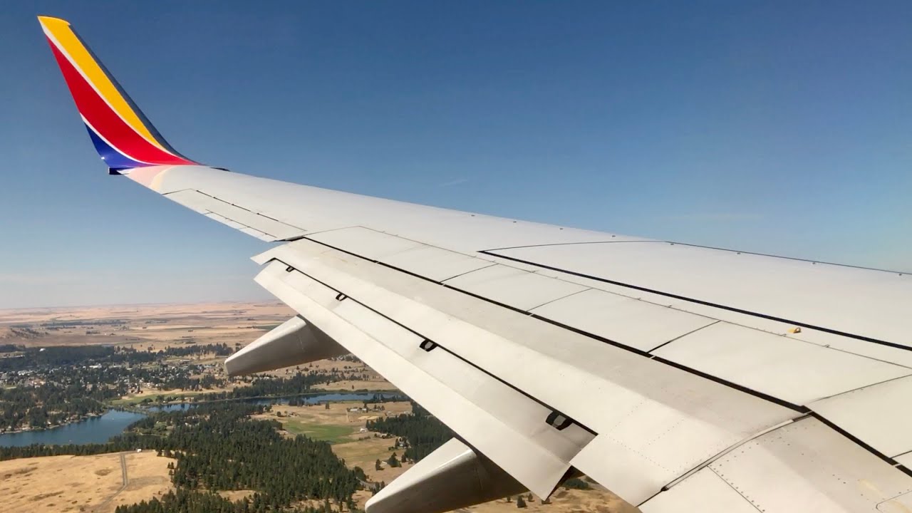 Southwest Boeing 737-700 | Breezy Landing in Spokane (GEG)