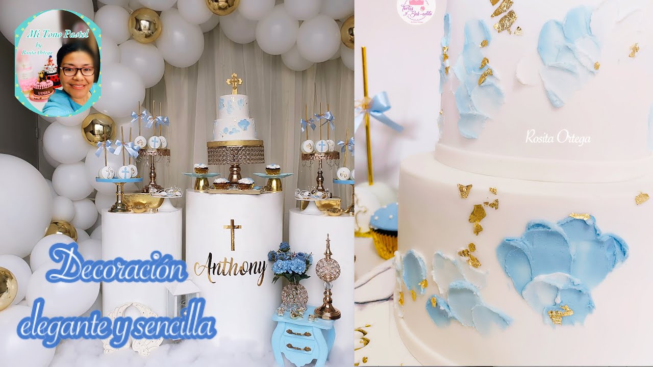 Decoración elegante y sencilla para pasteles