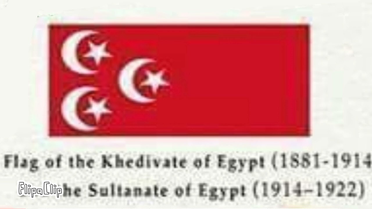 flag evolution of Egypt (3100 BC - Now)