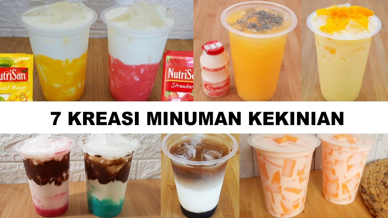 7 KREASI RESEP MINUMAN KEKINIAN SEGAR | BISA BUAT IDE JUALAN