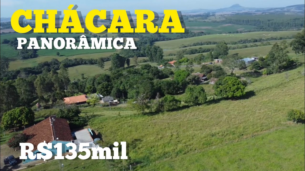 CHÁCARA COM VISTA BELÍSSIMA - ÁGUA DE NASCENTE R$135mil
