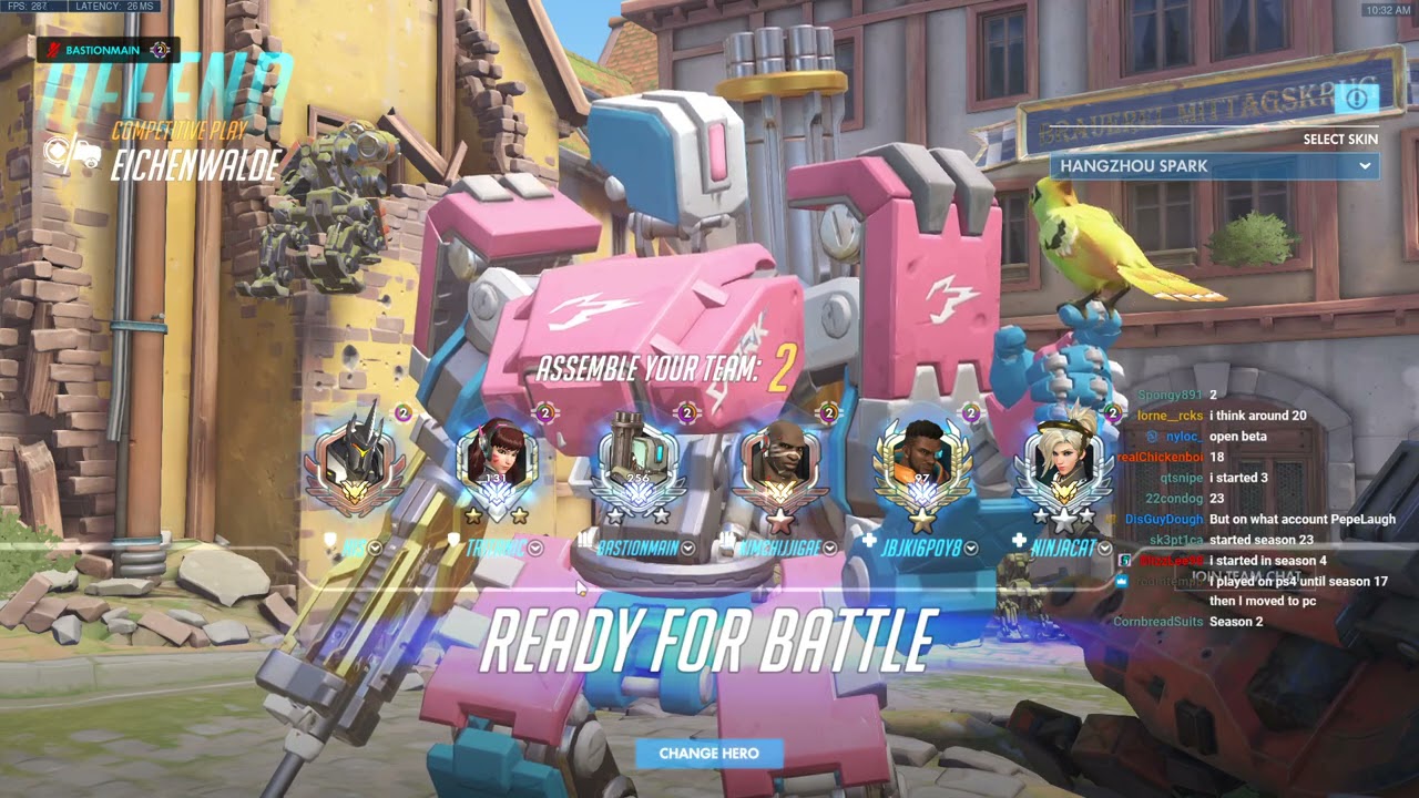 BEST ONE TRICK BASTION - TheBasti0nMain! OVERWATCH GAMEPLAY SEASON 27 TOP 500