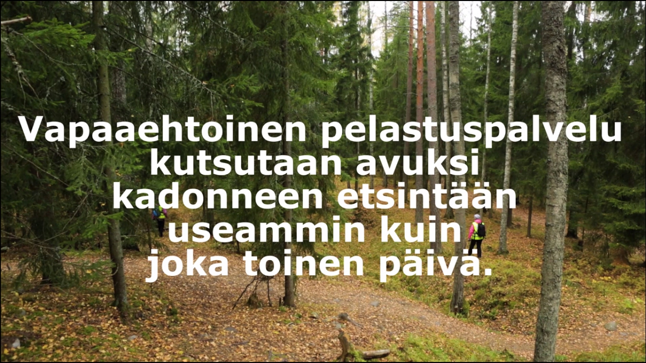 Vapaaehtoinen pelastuspalvelu: maastoetsint&auml;