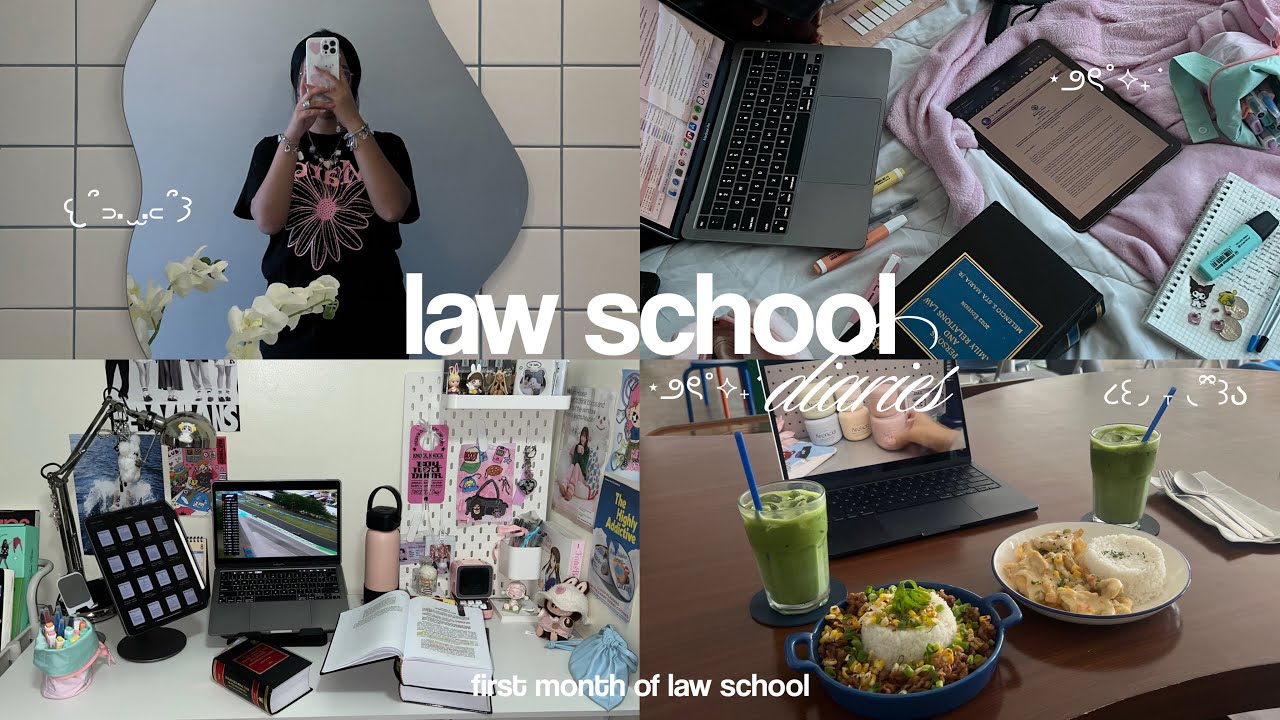 law school vlog 🎀 productive studying, going to cafes, getting sick, slice of life (law student ph)