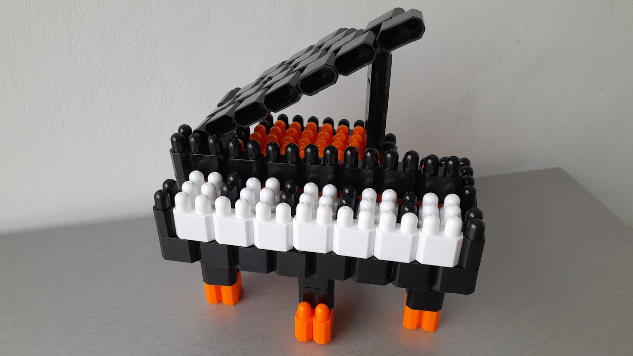 How to build a piano from building blocks. ASMR. Satisfying video. No music