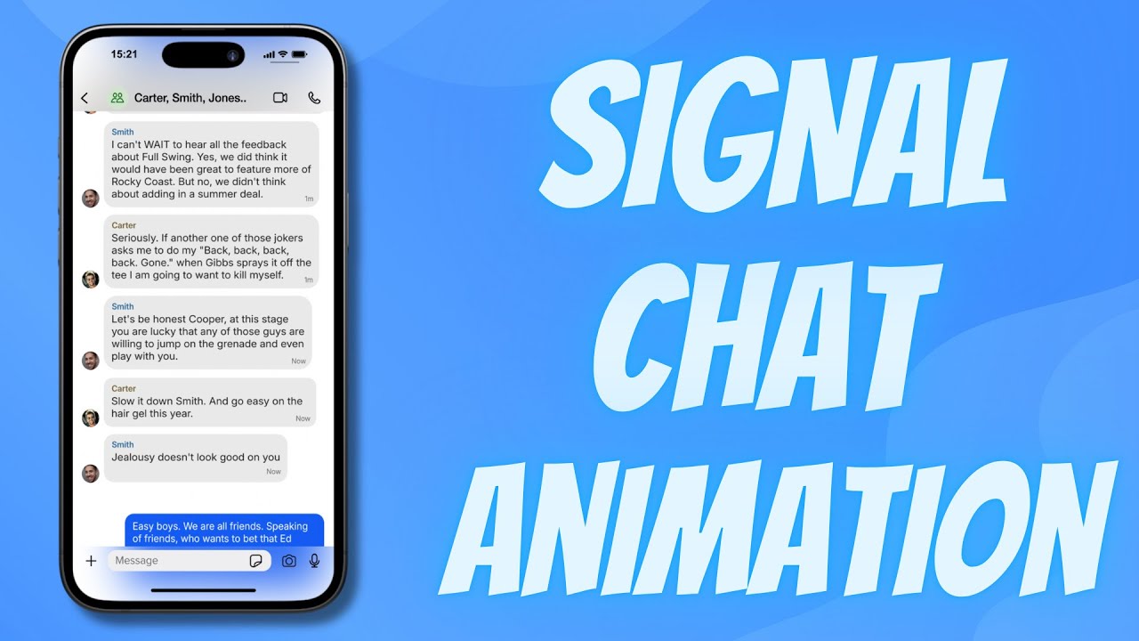 Signal Text Message Chat Animation