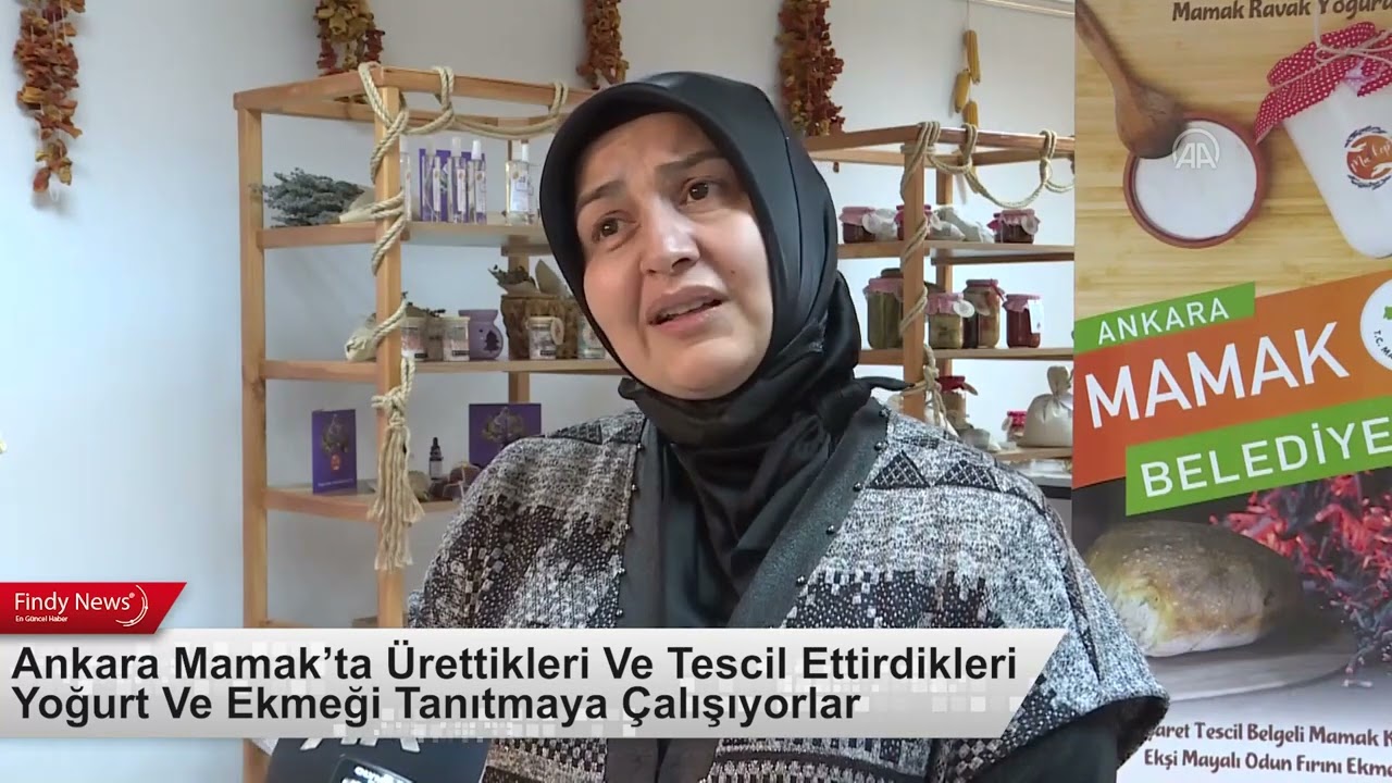Ankara Mamak’ta Ürettikleri Ve Tescil Ettirdikleri Yoğurt Ve Ekmeği Tanıtmaya Çalışıyorlar