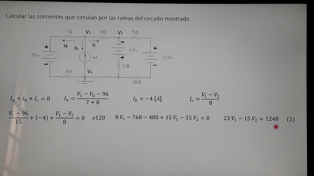 M&eacute;todo de las tensiones de nodo