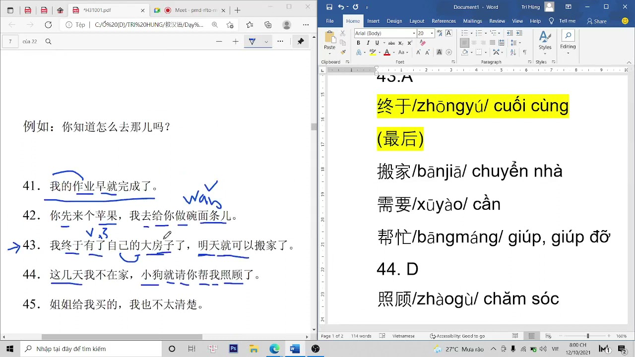 chữa đề đọc H31001