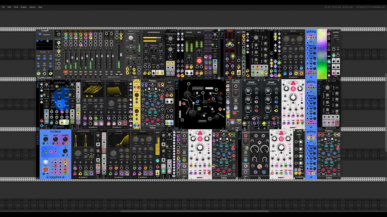Fanfare for Sleepless Raindrops | Generative ambient soundscape | VCV Rack