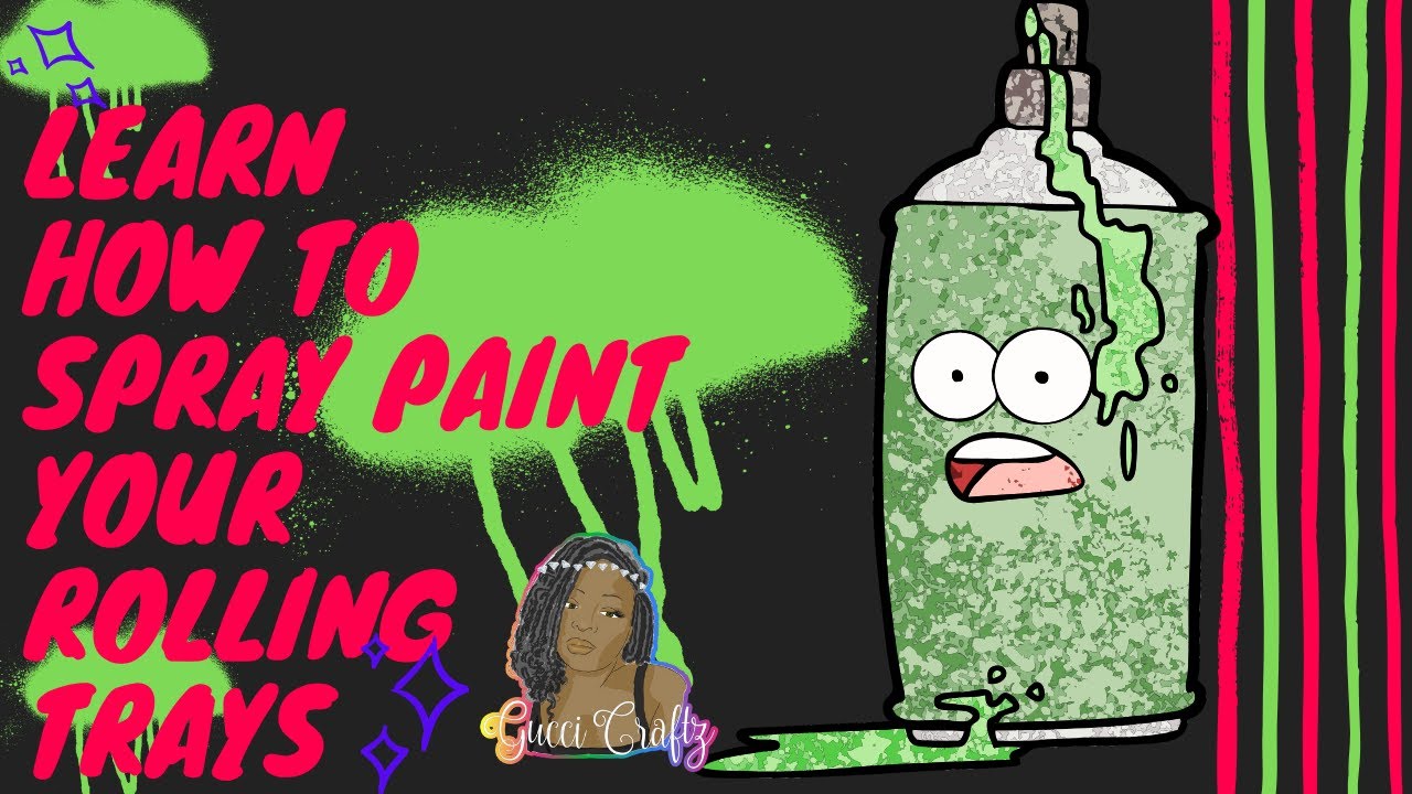 DIY Rolling Tray/Vanity Tray Spray Painting