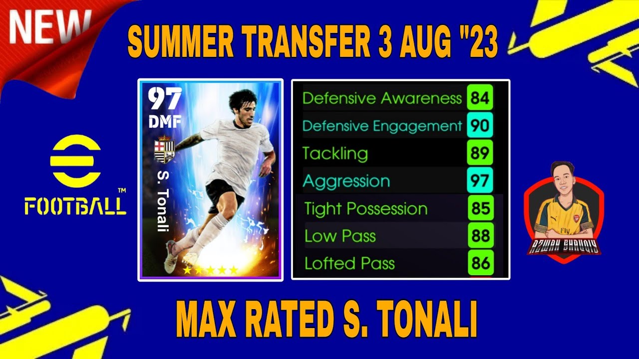 How To Train S.TONALI 97 Max Rated 🔥 Summer Transfer 3 AUG '23 || How To Max Tonali