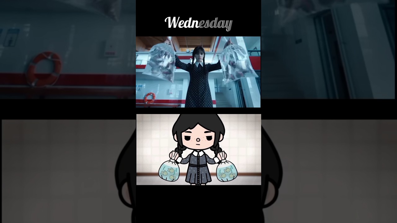 Toca Boca life world in Wednesday Movie ||Please Subscribe me 🥺#Tocaboca #wednesday