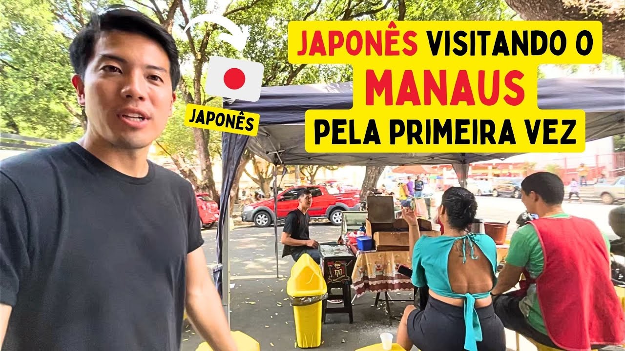 Japonês visitando Manaus pela primeira vez