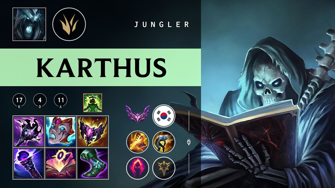 Karthus Jungle vs Qiyana - KR Master Patch 26.03