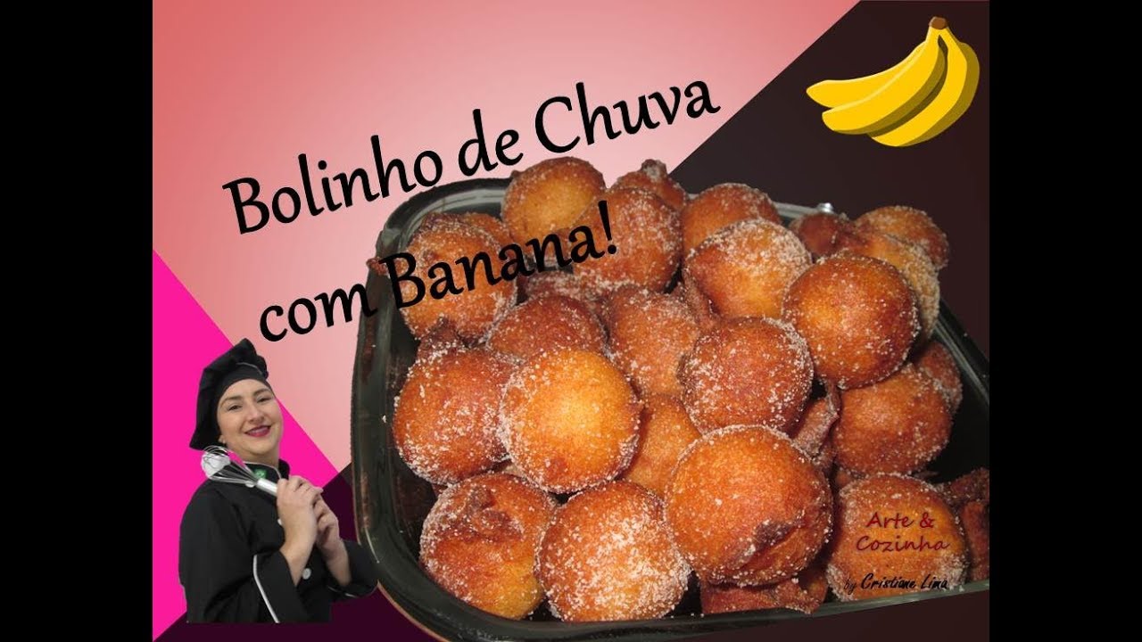 Mais uma receitinha da minha vovó! Bolinho de chuva com Banana!