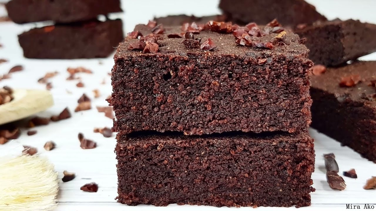 Healthy Vegan Quinoa Brownies | Refined Sugar-Free, Gluten-Free & Nut-Free | ASMR