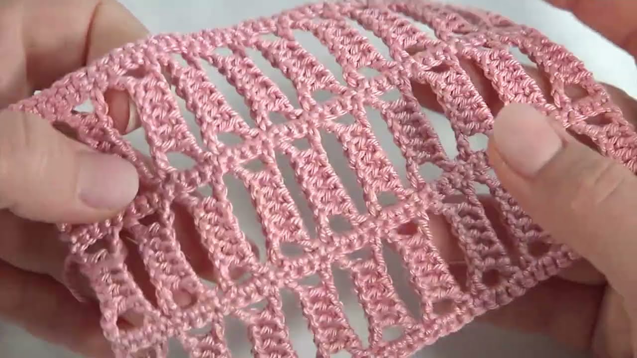 Beautiful and Lacy! How to Crochet Original Complex Stitch/Author's Design