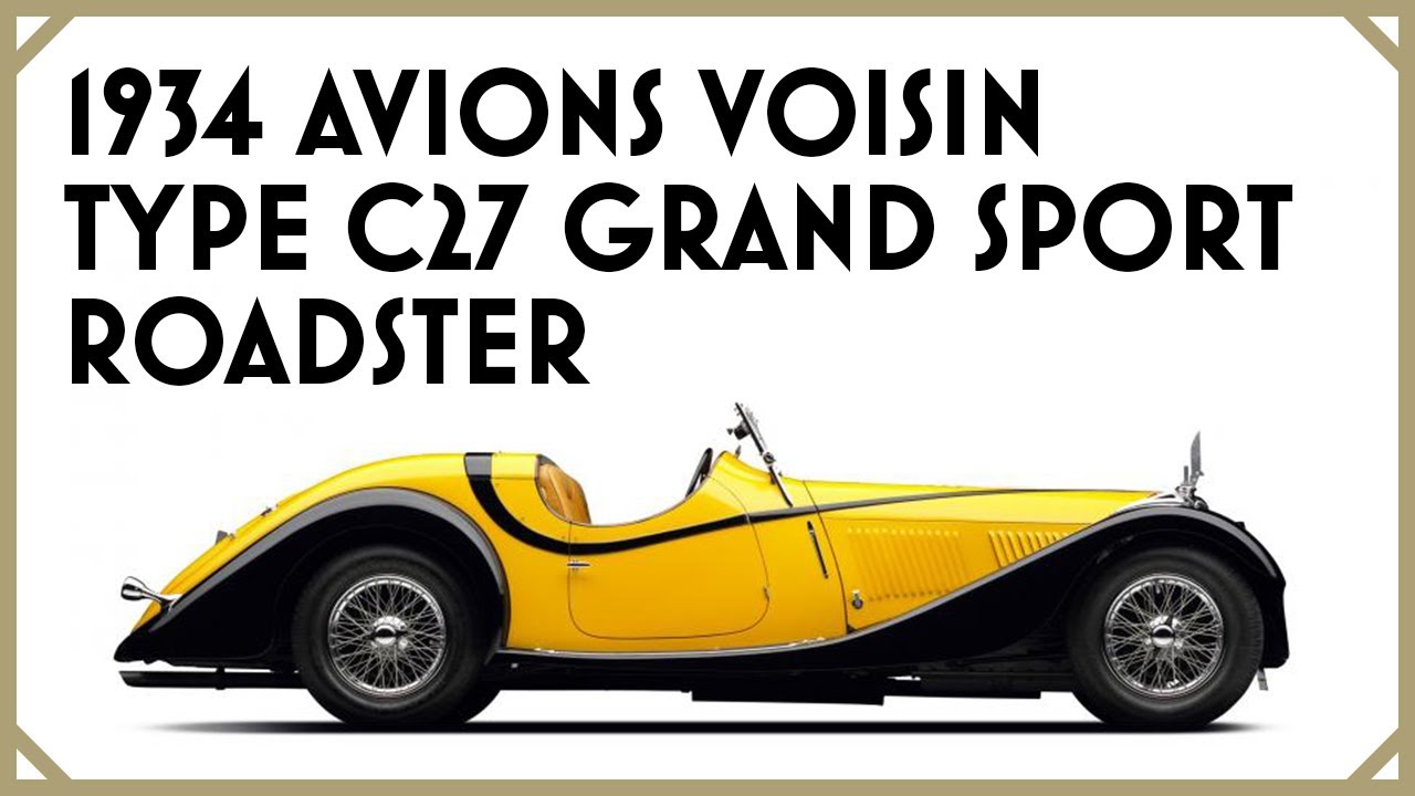 UNDER THE HOOD OF THE THE 1934 AVIONS VOISIN TYPE C27 GRAND SPORT ROADSTER