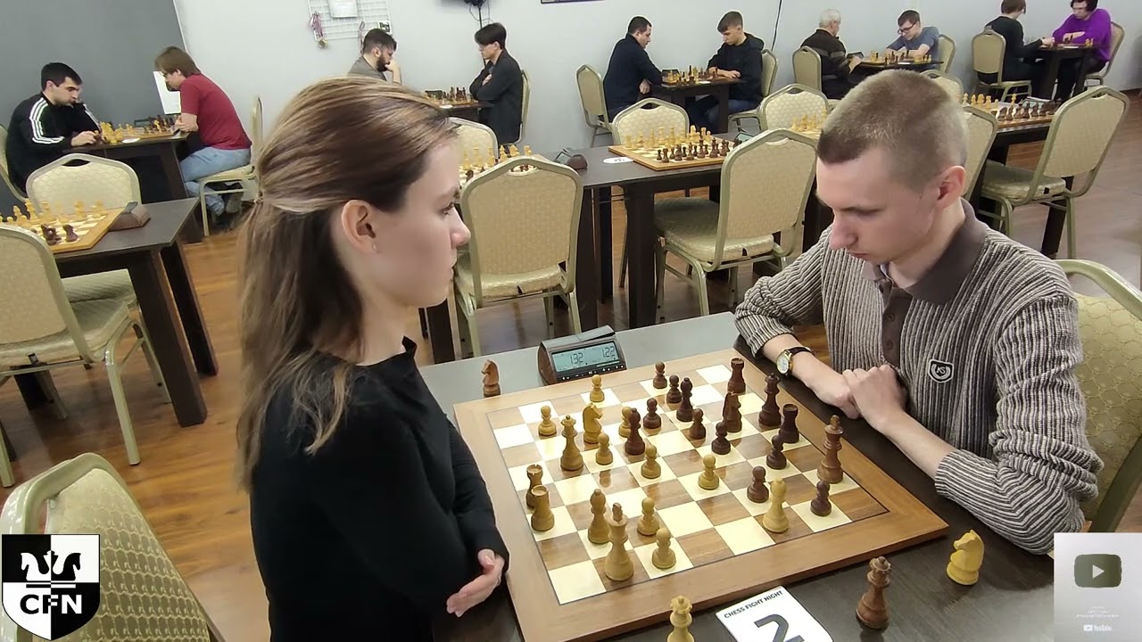 WFM Fatality (1999) vs FM Megavolt (2325). Chess Fight Night. CFN. Blitz