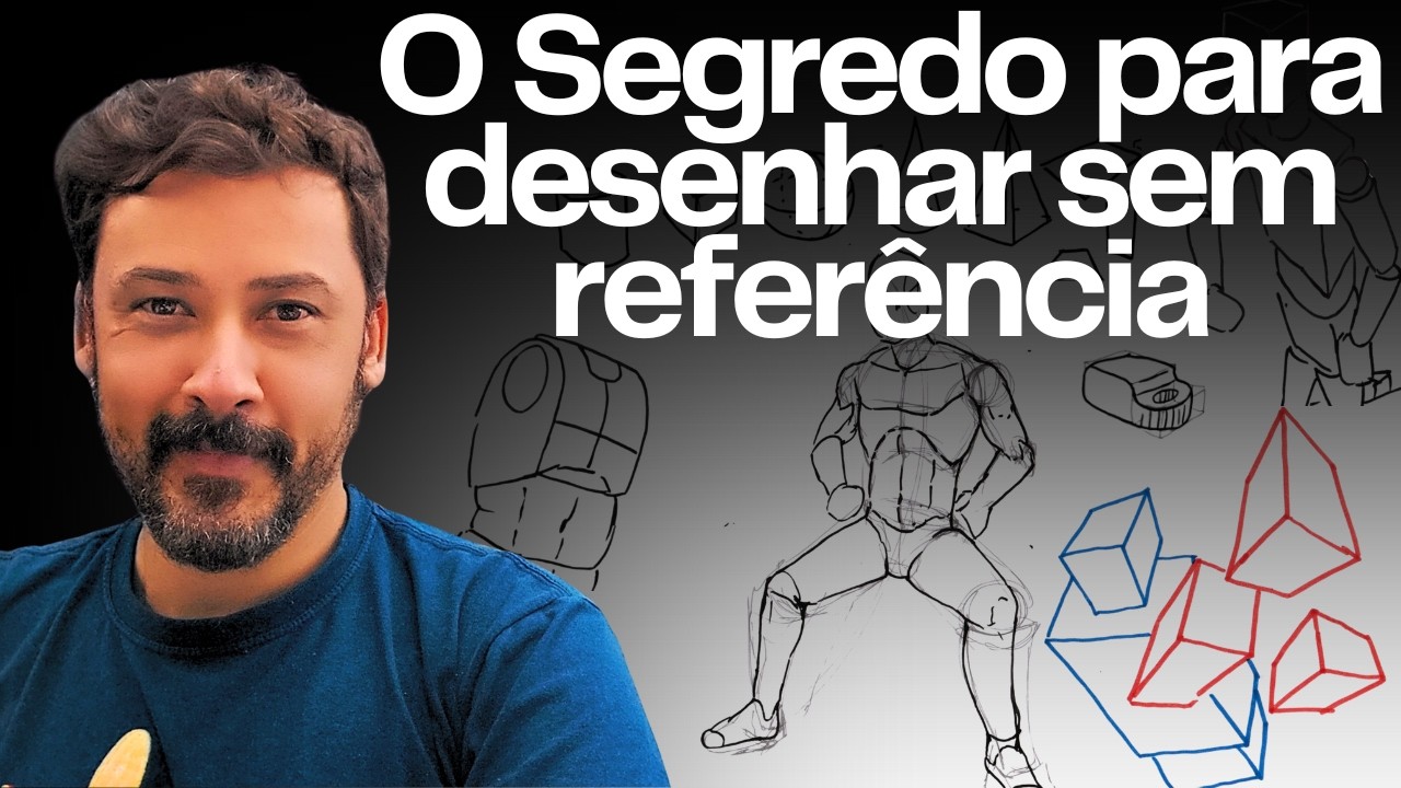 Guia passo a passo para desenhar do zero, sem referência utilizando só a imaginação