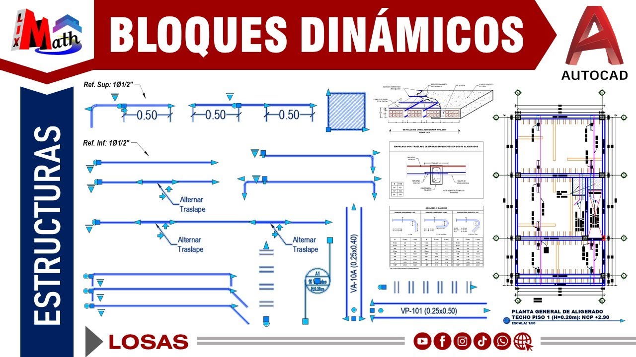 Bloques Dinámicos para el desarrollo de LOSAS (Estructuras)