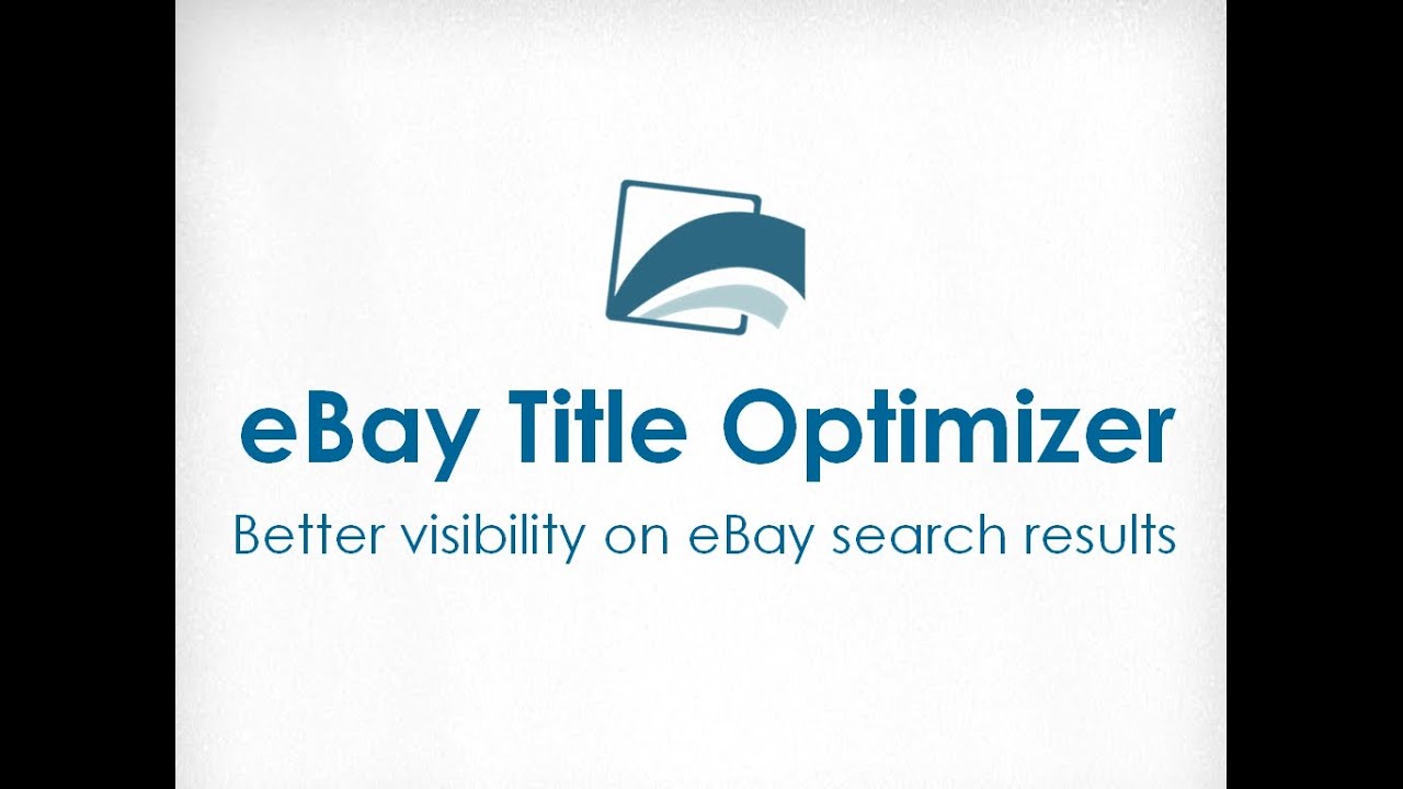 eBay Title Optimizer Tool - Improve eBay Item Title Keywords