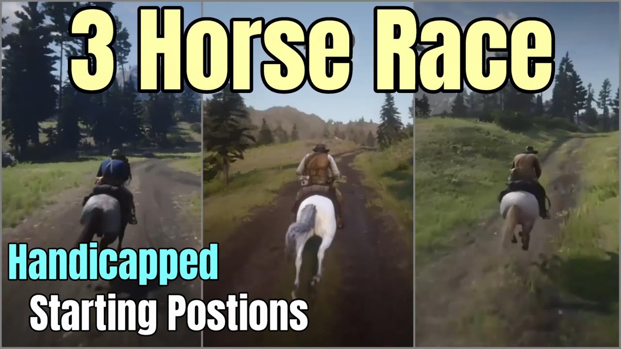 Time Trial : White Arabian vs Chocolate Roan Dutch Warmblood vs Perlino Andalusian : RDR2