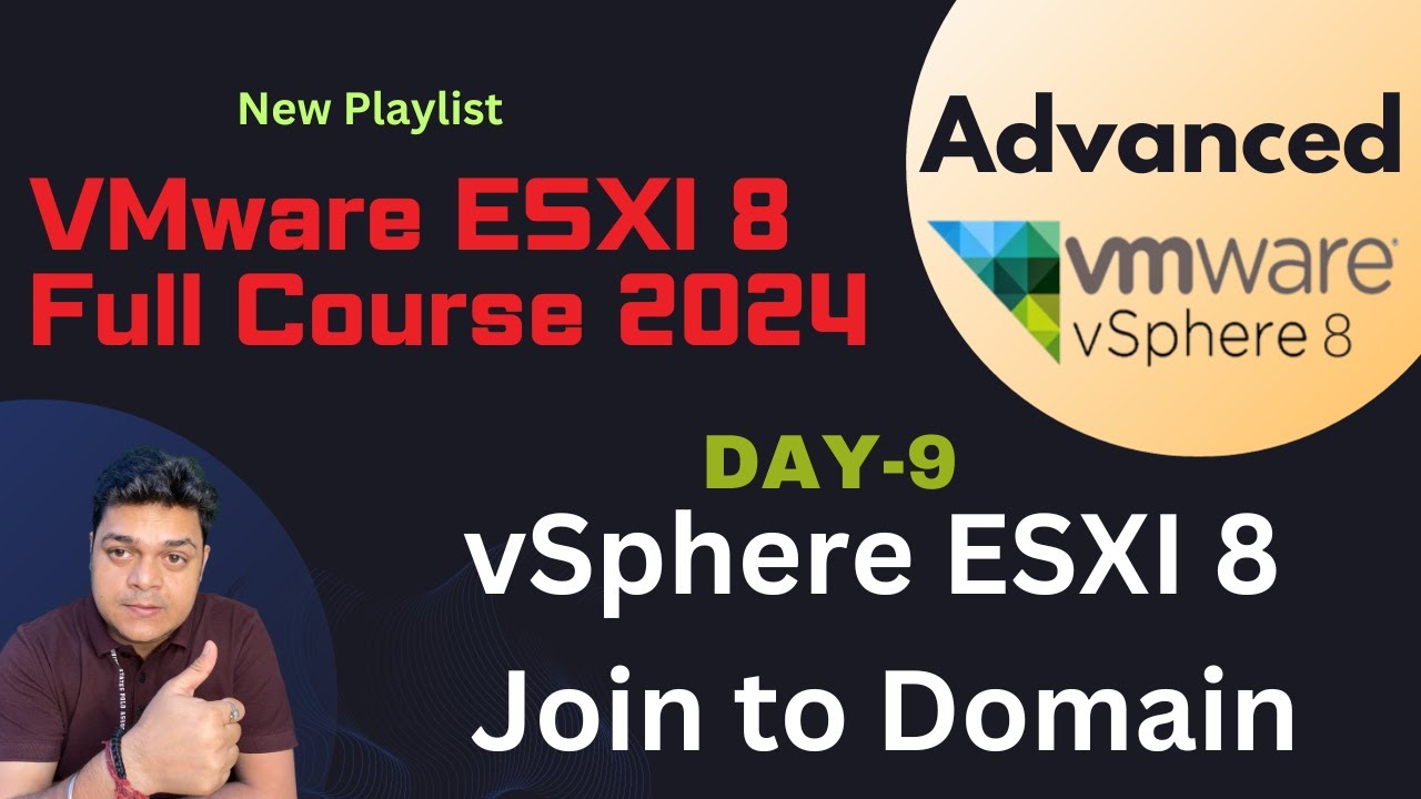 Advanced VMware ESXI 8 2024 ! How to Join ESXI 8 to Domain Step by Step guide !