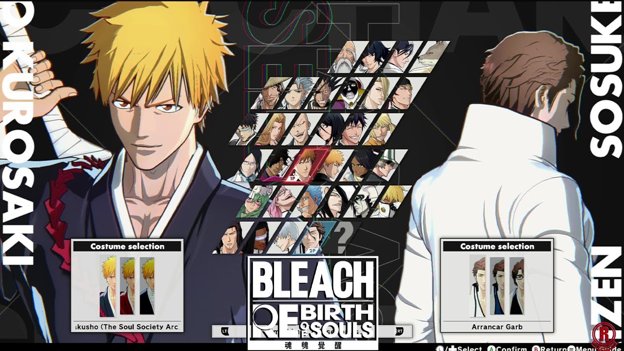 BLEACH Rebirth of Souls - All Characters & Costumes + DLC (Thousand-Year Blood War Set) *Updated*