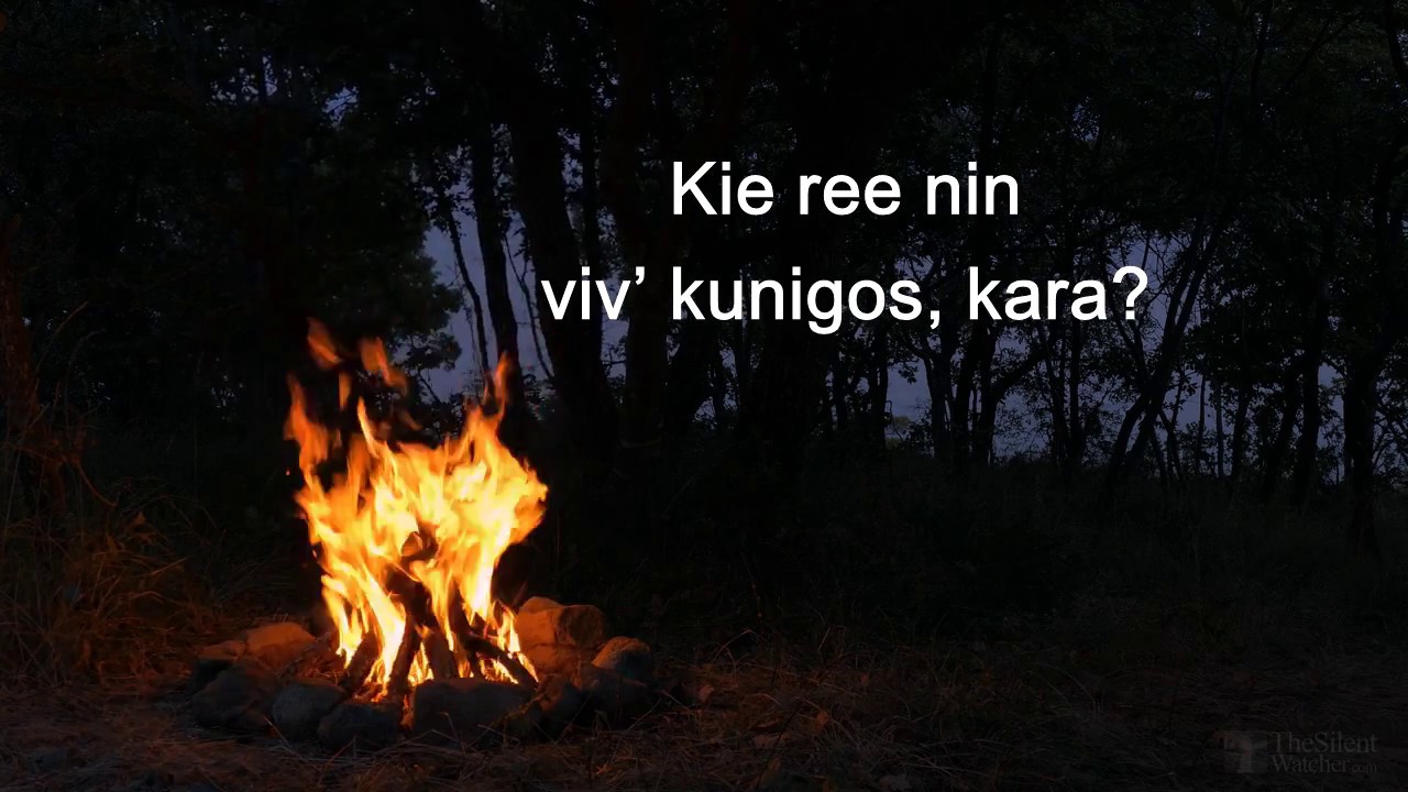 Mia amatin’ en Esperanto (песня Ю. Визбора Милая моя на эсперанто)